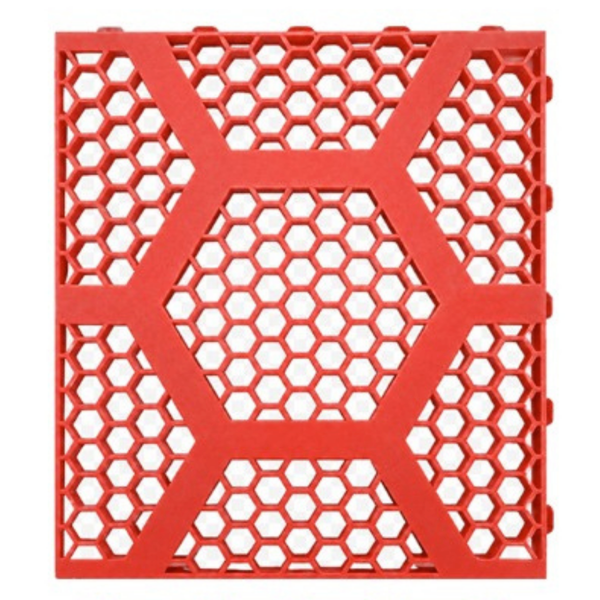 Placa Hexafloor na cor vermelho
