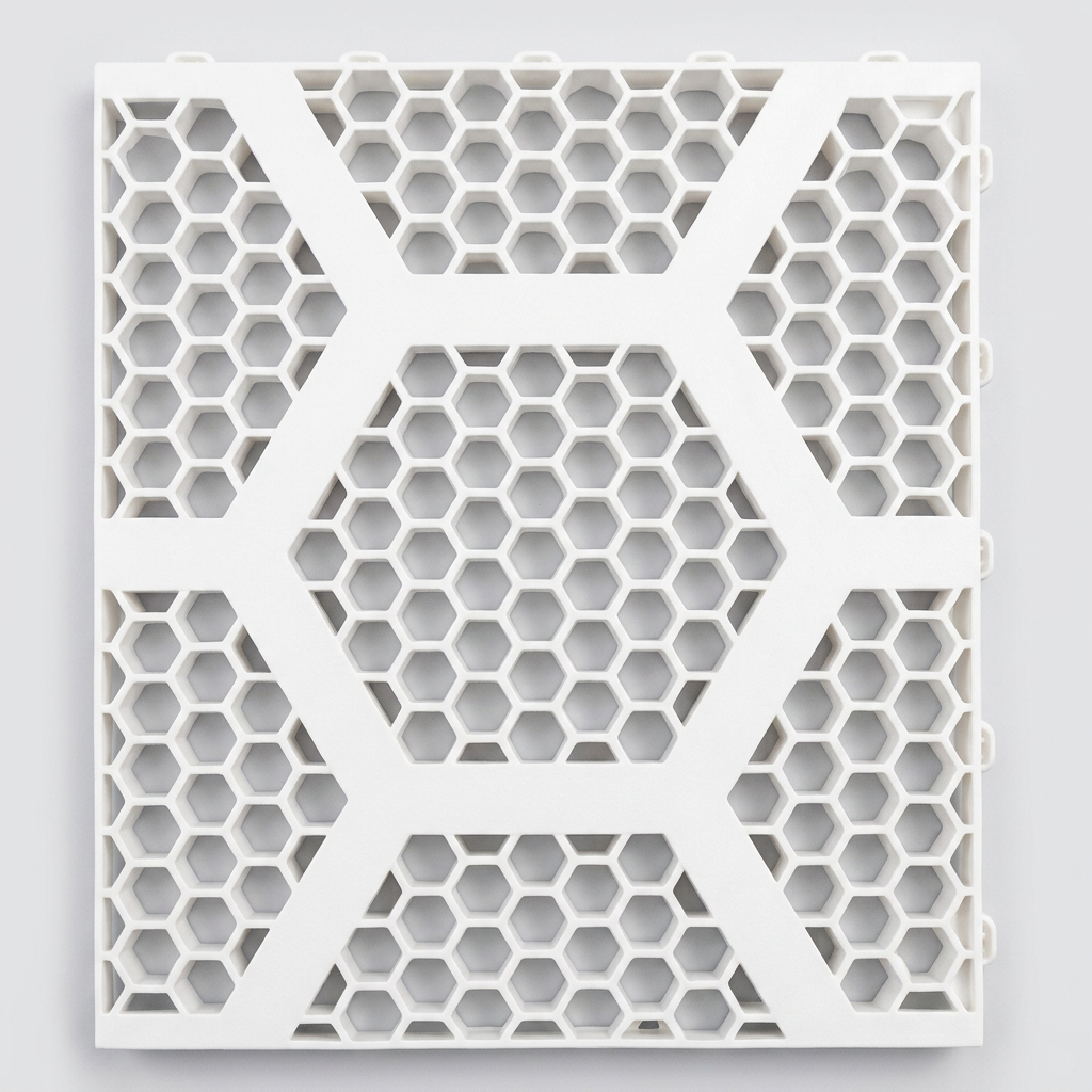 Placa Hexafloor na cor branco