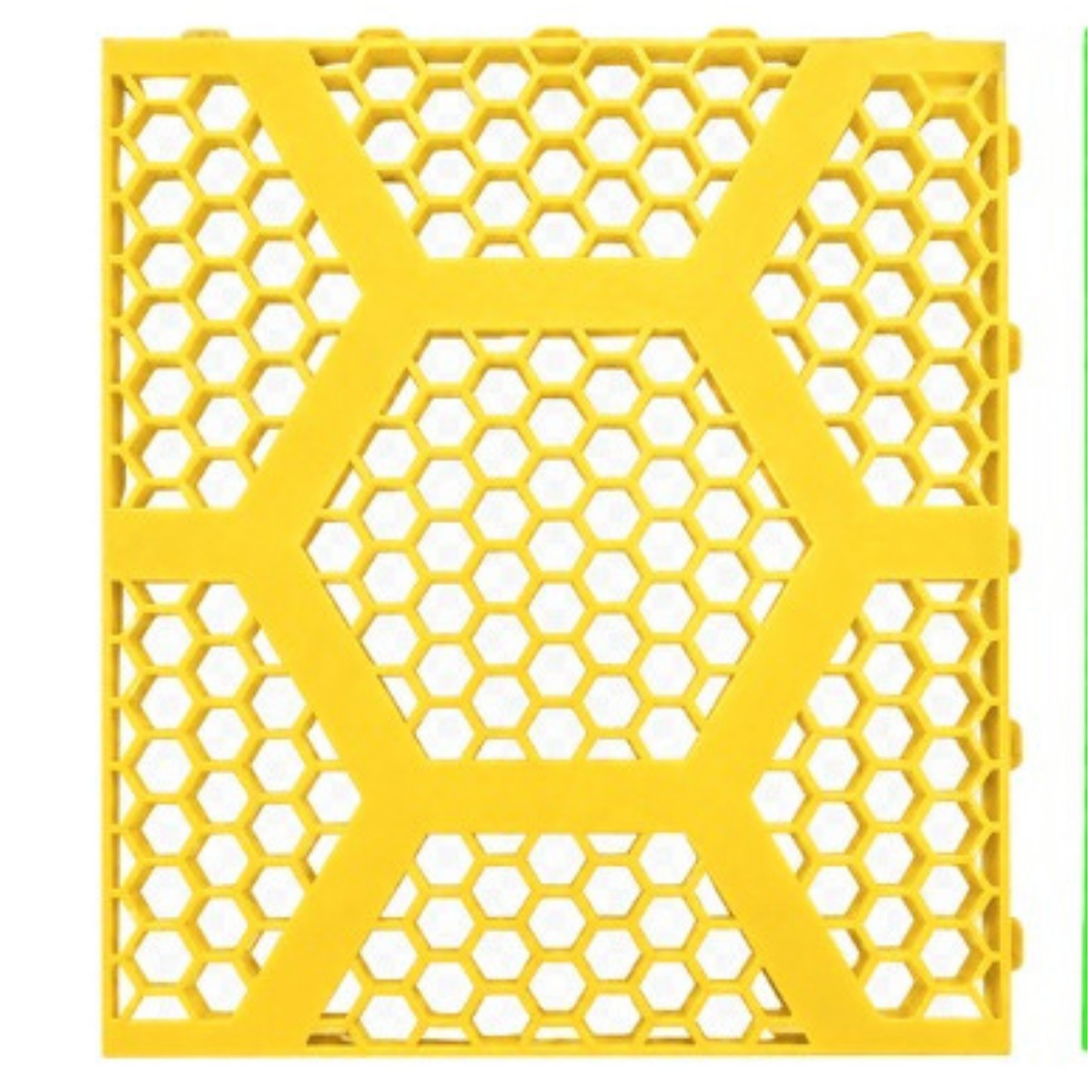 Placa Hexafloor na cor amarelo